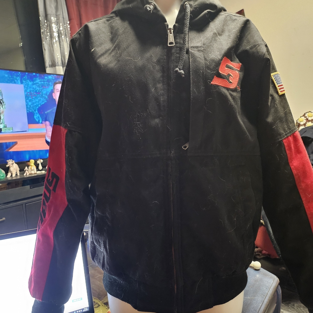 SNAP ON - Black and Red Hooded Jacket